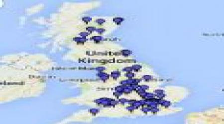 Holiday Inns Hotels UK Map