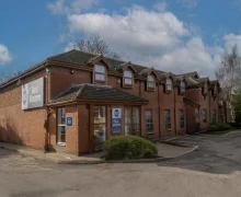 An external view of the Premier Inn Leicester South Oadby
