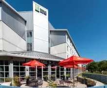 An external view of the Holiday Inn Express Leigh Sports Village