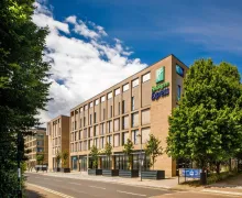 An external view of the Holiday Inn Express London Excel