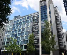 An external view of the Holiday Inn Express Manchester City Centre Arena