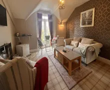 The lounge area from one of the 4 star Bowness Bay Suites in Back Belsfield Rd, Bowness-on-Windermere.