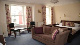 Bedroom at  the Harrys Hotel & Restaurant, Aberystwyth