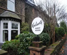 An exterior view of the four-star Kenilworth Guest House  in central Windermere Lake District.