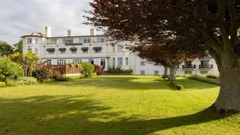 Front view of The Imperial Hotel Exmouth near the seafront