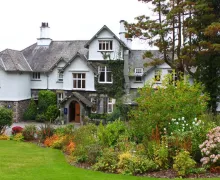 An external view of the four-star Ryebeck Hotel near Bowness-on-Windermere.