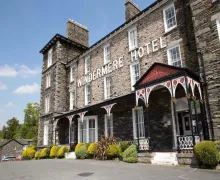A exterior view of the very well presented three star  'The Windermere Hotel'  close to the town centre 