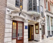 An external view of the Premier Inn London Farringdon Smithfield