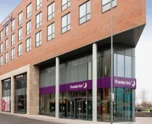 An external view of the Premier Inn Birmingham South Longbridge Station