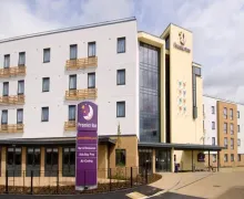 An external view of the Premier Inn Cambridge A14 J32