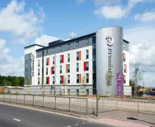 An external view of the Premier Inn Chatham Gillingham Victory Pier