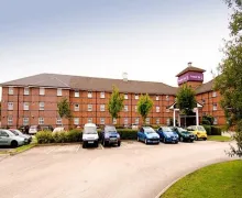 An external view of the Premier Inn Derby East