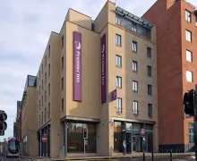 An external view of the Premier Inn Edinburgh Central Lauriston Place