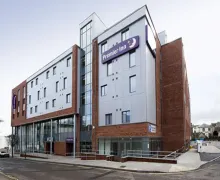 An external view of the Premier Inn Exeter City Centre Hotel