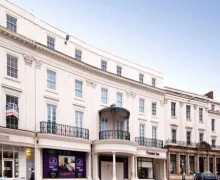 An external view of the Premier Inn Leamington Spa Town Centre