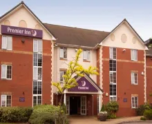 An external view of the Premier Inn Leicester Central A50