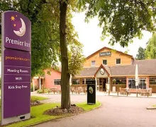 An external view of the Premier Inn Leicester Forest East