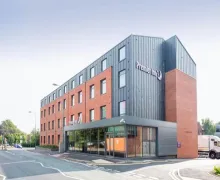 An external view of the Premier Inn Lichfield City Centre