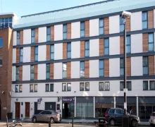 An external view of the Premier Inn London Angel Islington