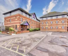 An external view of the Premier Inn London Beckton