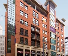 An external view of the Premier Inn Manchester Central