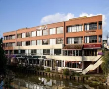 An external view of the Premier Inn Norwich Nelson City Centre