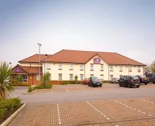 An external view of the Premier Inn Oldham Central