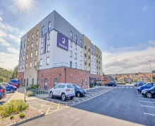 An external view of the Premier Inn Scarborough North Bay