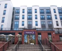 An external view of the Premier Inn Shrewsbury Town Centre