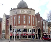 An external view of the Premier Inn Swansea City Centre
