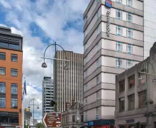 An external view of the Travelodge Birmingham Central