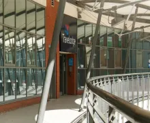 An external view of the Travelodge Birmingham Central Broadway Plaza