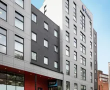 An external view of the Travelodge Birmingham Central Moor Street