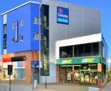 An external view of the Travelodge Birmingham Maypole