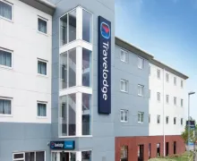 An external view of the Travelodge Birmingham Perry Barr