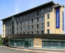 An external view of the Travelodge Derby Cricket Ground