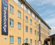 An external view of the Travelodge Derby Pride Park