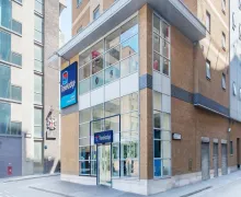 An external view of the Travelodge London Liverpool Street
