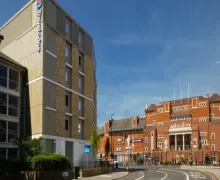 An external view of the Travelodge London Oval Cricket Ground