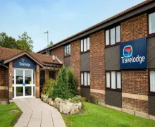 An external view of the Travelodge Newcastle Whitemare Pool
