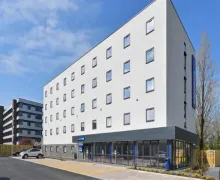 An external view of the Travelodge Poole North