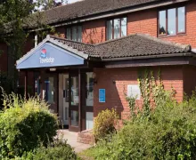 An external view of the Travelodge Tiverton