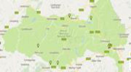 Brecon Beacons Hotels Map