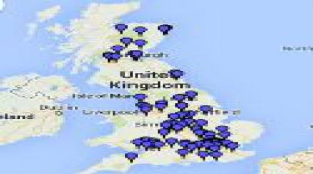 Hilton Hotels UK Map