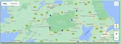 Sperrin Mountains hotels National Landcape Locations Map UK