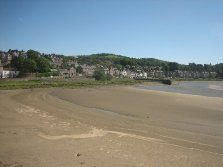 View of the beach at Grange-over-Sands