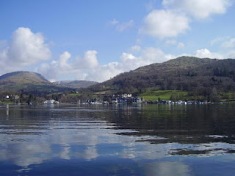 View from Lake Windermere in the Lake District