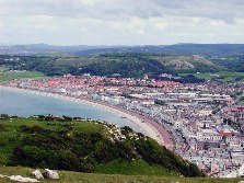 View if the town from the Greay Orme